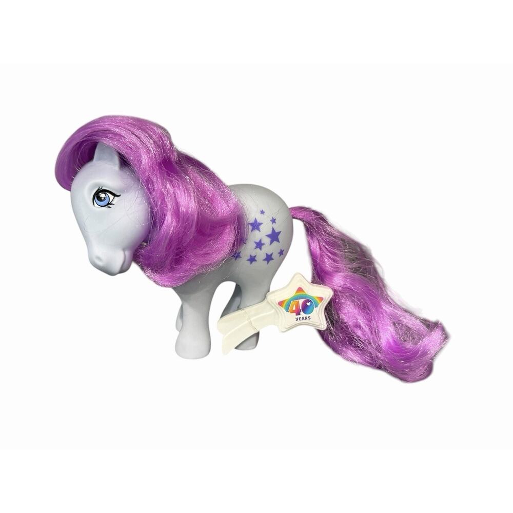 My Little Poiny 40th Anniversary Blue Belle Pony W/ Brush 2017 Hasbro - Picture 8 of 10